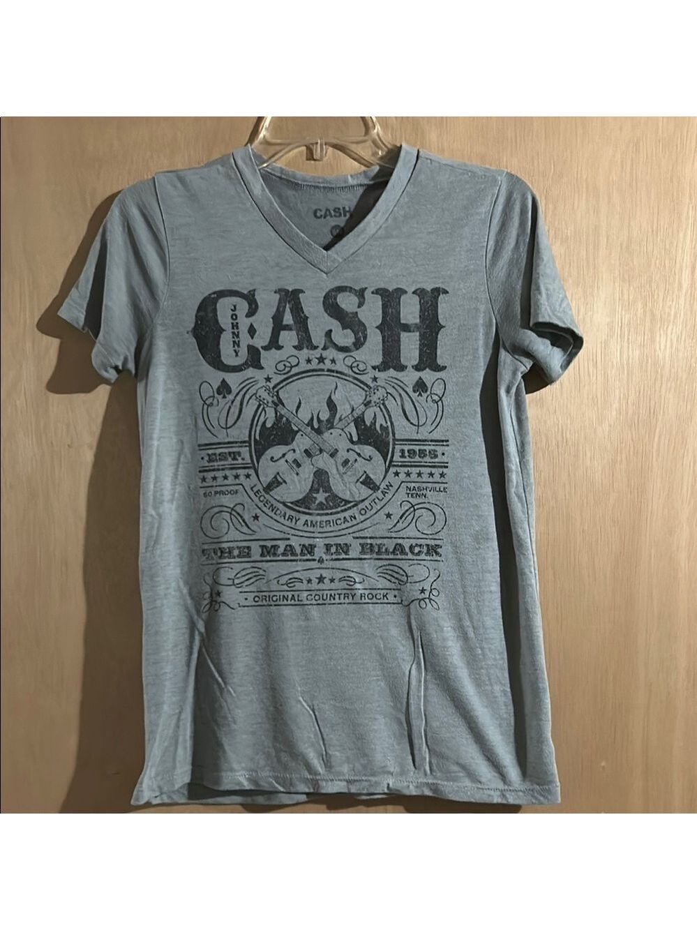 Women’s Ash Gray Short Sleeve Tee with Graphic Design